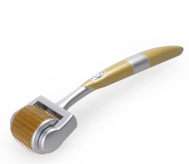 GLOW ROLLER™ Premium Golden Titanium Derma Roller for Hair & Skin - The Glow Roller