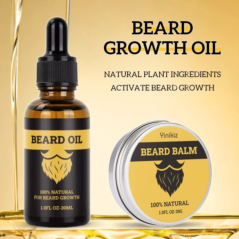 GLOW ROLLER™ Men’s Beard Growth Combo Pack – Derma Roller & Care Kit - The Glow Roller