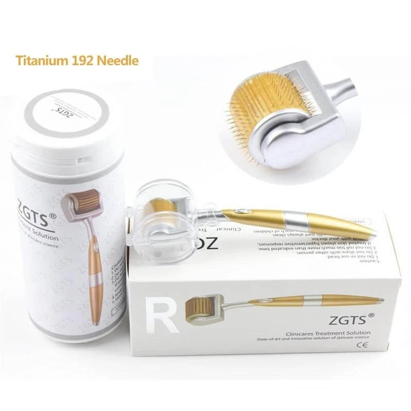 GLOW ROLLER™ Premium Golden Titanium Derma Roller for Hair & Skin - The Glow Roller