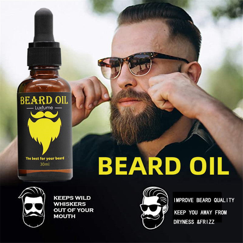 GLOW ROLLER™ Luxfume Beard Oil for Men – Beard Growth & Conditioning Serum - The Glow Roller
