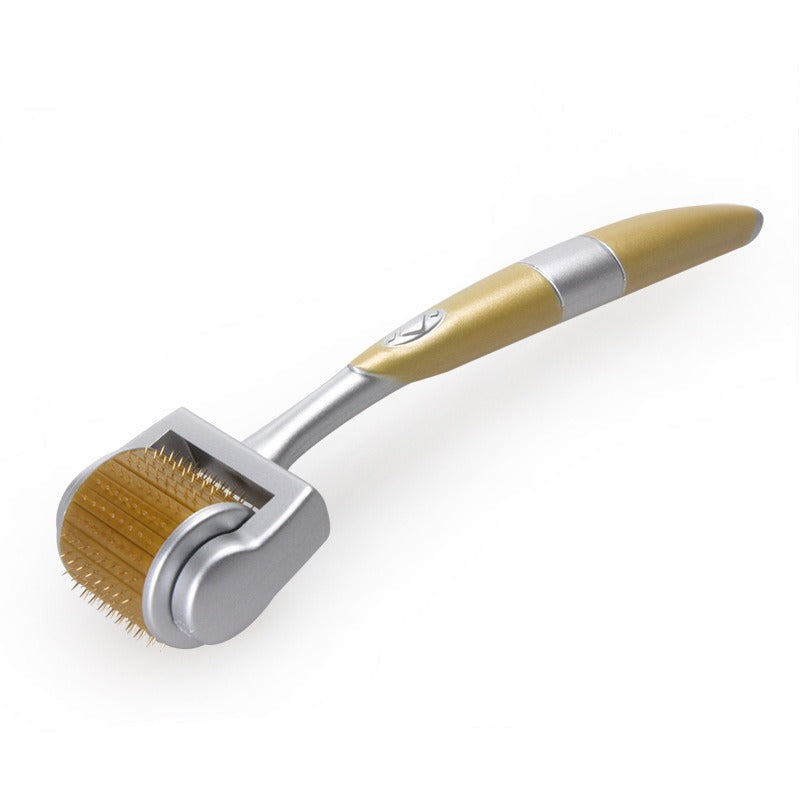 GLOW ROLLER™ Premium Golden Titanium Derma Roller for Hair & Skin - The Glow Roller