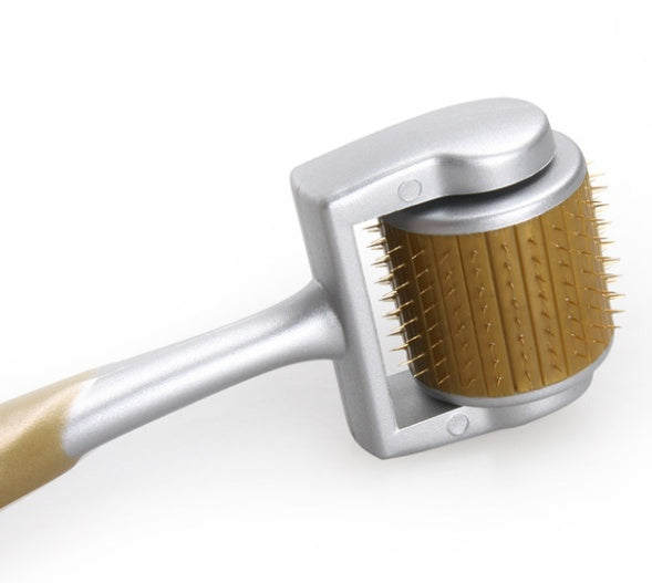GLOW ROLLER™ Premium Golden Titanium Derma Roller for Hair & Skin - The Glow Roller