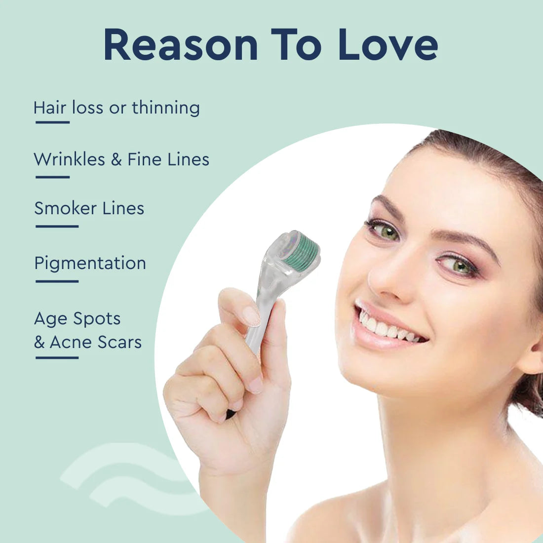 GLOW ROLLER™ Hair Growth Derma Roller – Microneedling for Thicker Hair - The Glow Roller