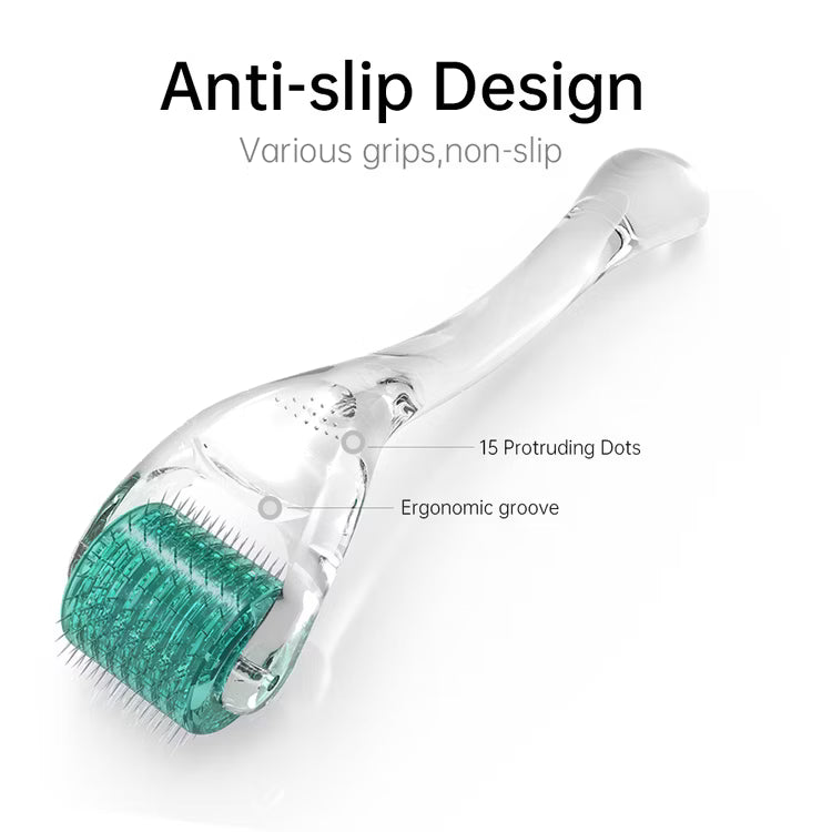 GLOW ROLLER™ Hair Growth Derma Roller – Microneedling for Thicker Hair - The Glow Roller