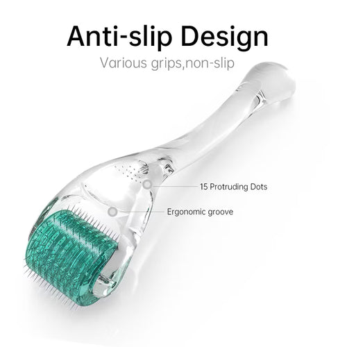GLOW ROLLER™ Hair Growth Derma Roller – Microneedling for Thicker Hair - The Glow Roller