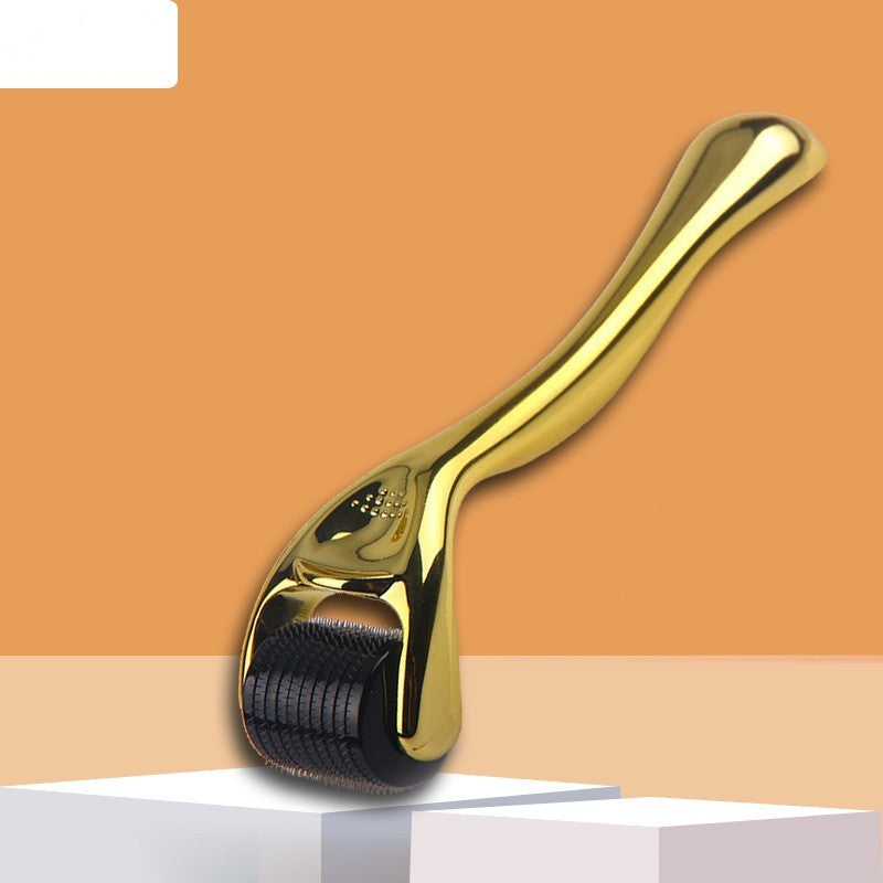 GLOW ROLLER™ 540 Gold Titanium Derma Roller – Premium Microneedling Tool - The Glow Roller